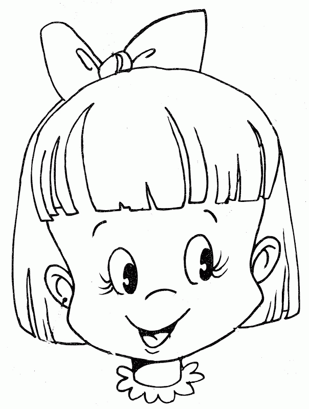 face coloring page girl mail hayegirl org add faces