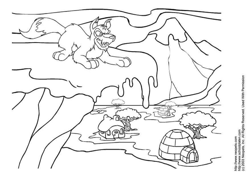Coloring page neopets winter - img 3308.