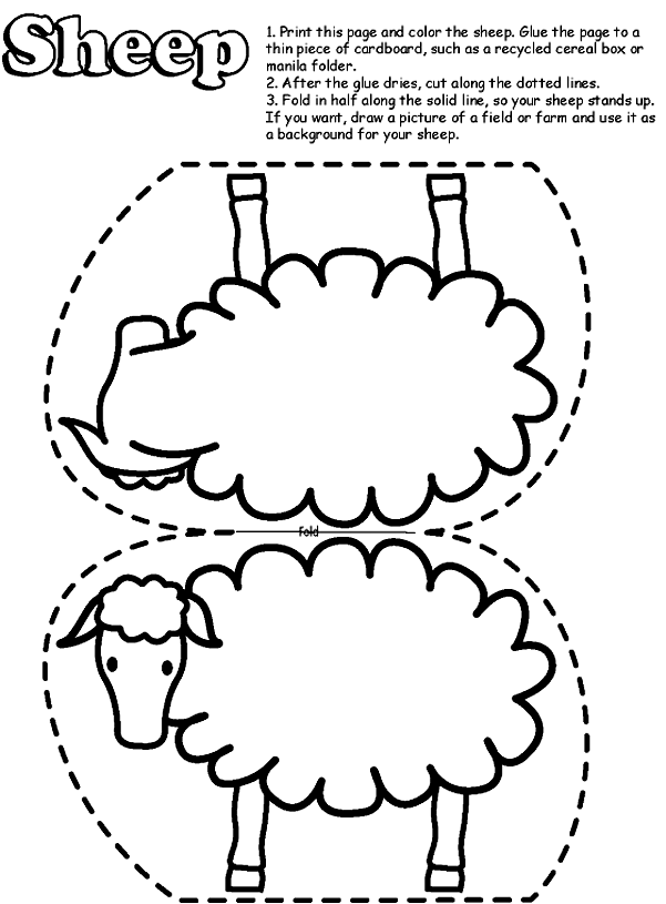 sheep for coloring pages page