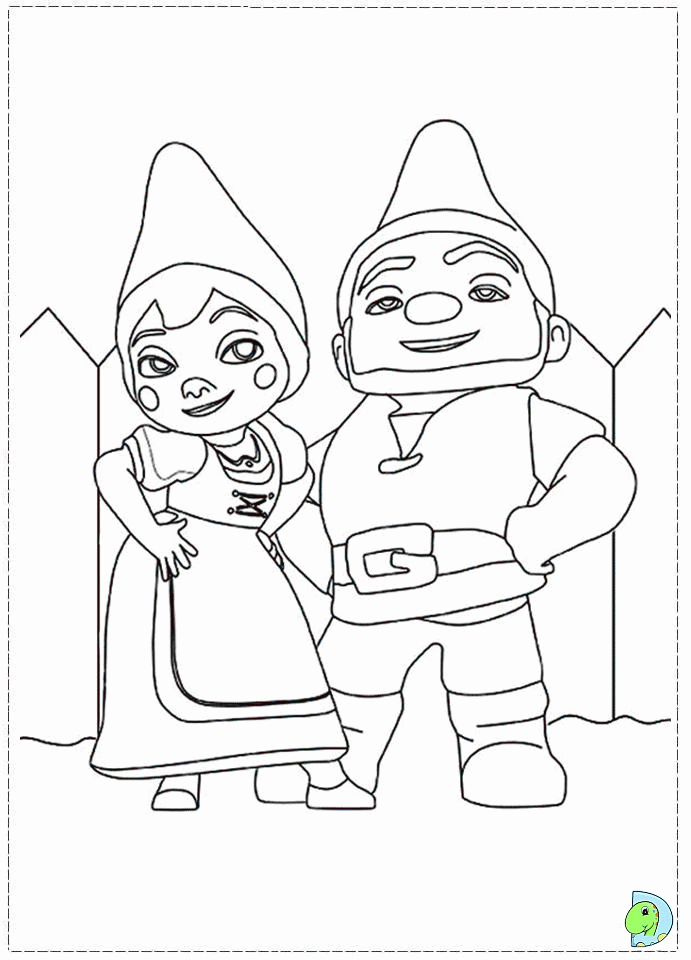 Pin Gnome Coloring Page Super Cake