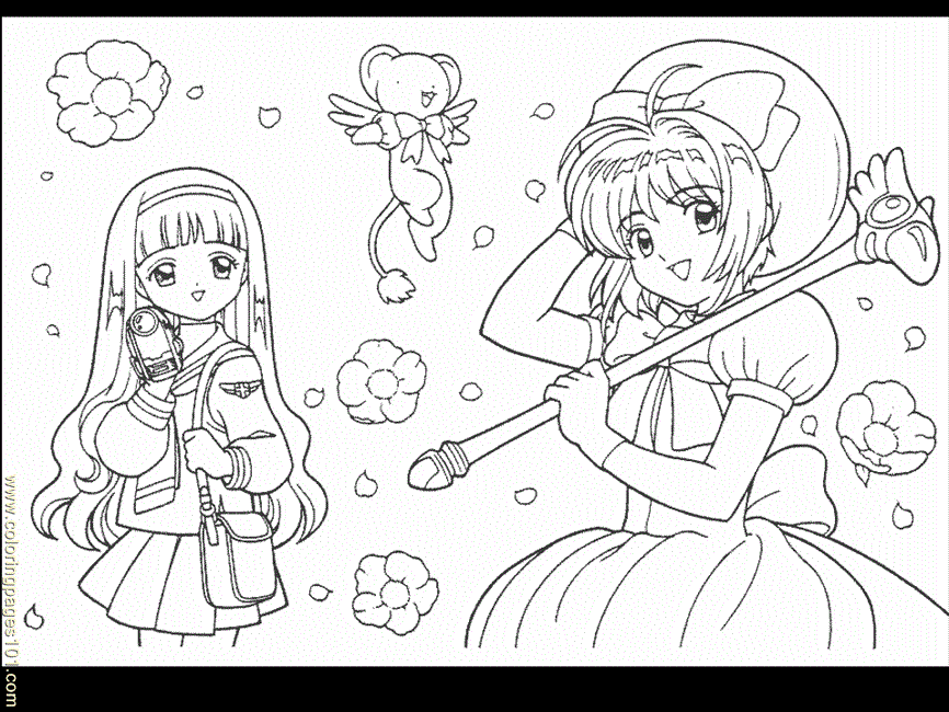Coloring Pages Card Captors Coloring Pages 51 (Cartoons 