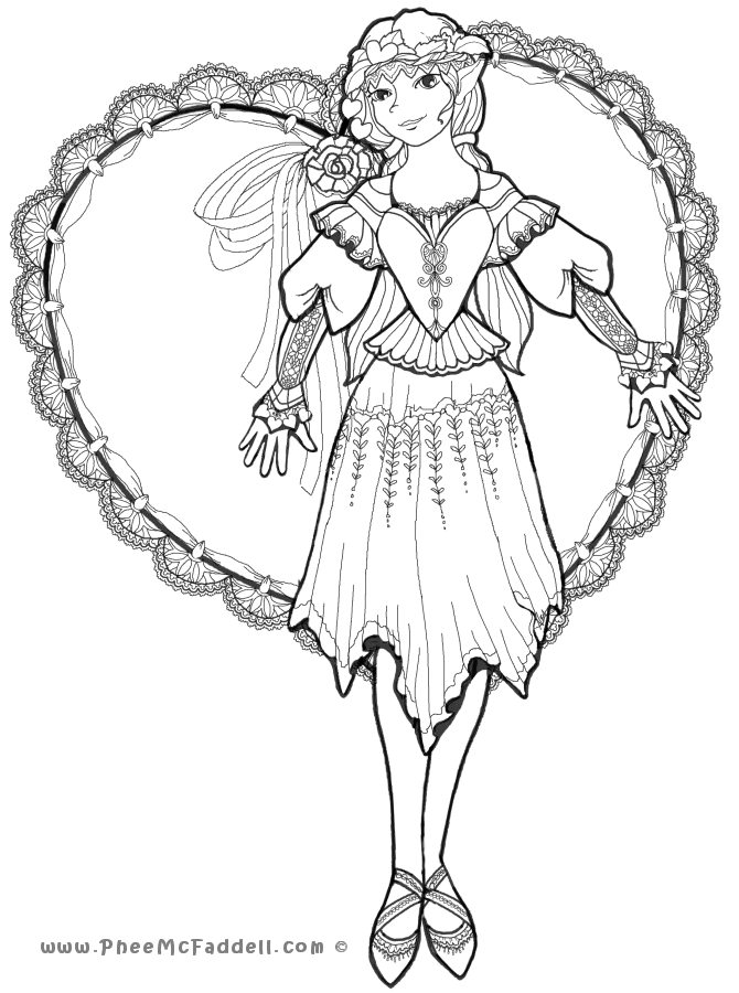 Valentine Heart Coloring Page