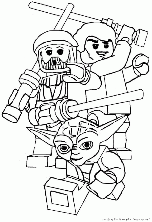 Star Wars Lego Coloring Page For Kids Printable Coloring Sheet 