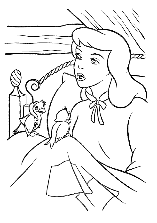Disney Princess Cinderella Coloring Pages #2418 Disney Coloring 