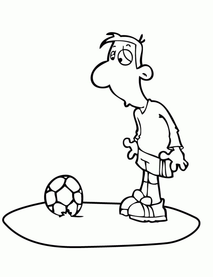Funny Football Player Fatigue Coloring Pages - Football Coloring 