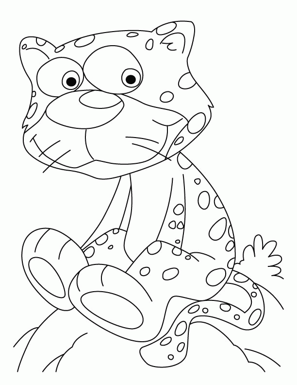 Cheetah pose coloring pages | Download Free Cheetah pose coloring 