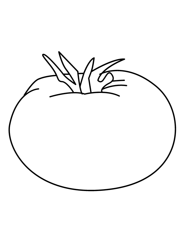 Tomato Coloring Page