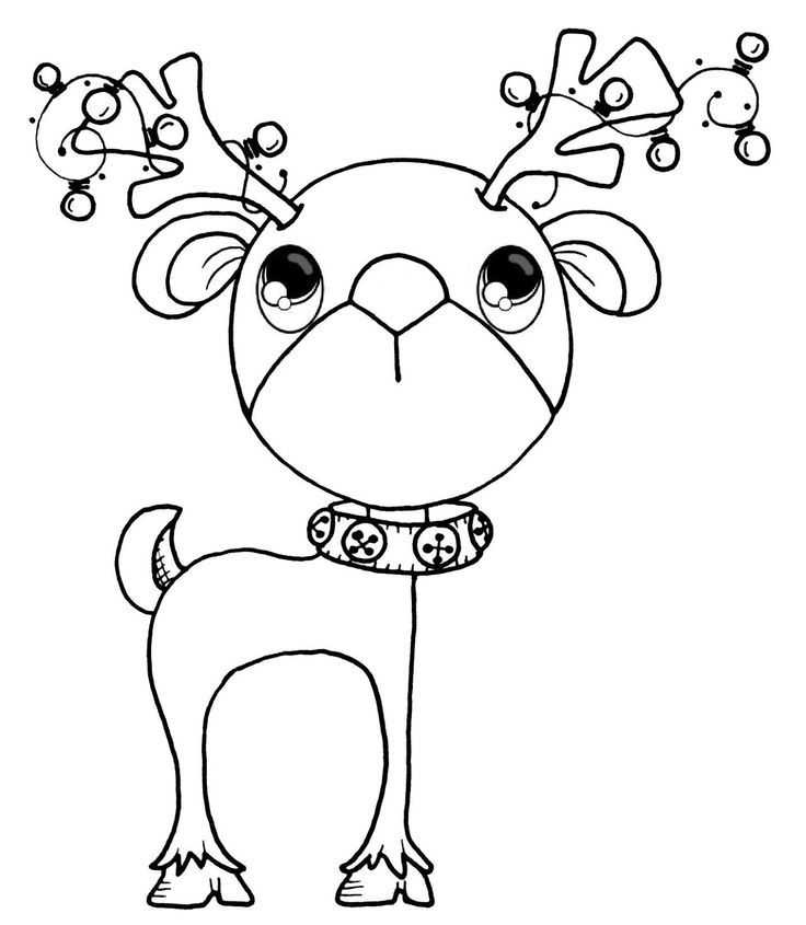 Socket+the+Reindeer+PDS.jpg (1392×1600) | Coloring Pages