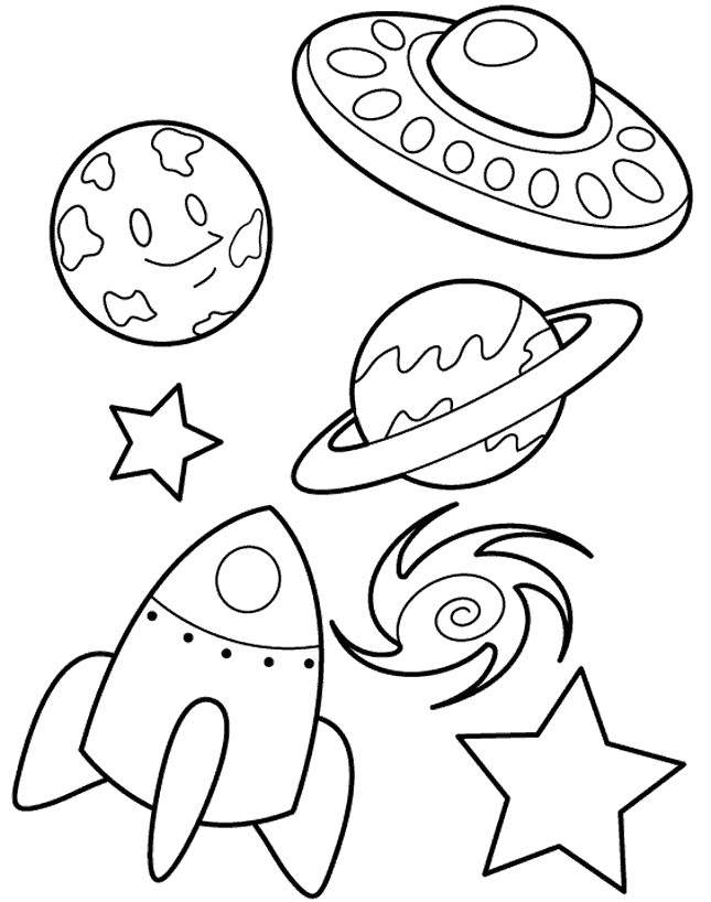 Space Coloring Pages Free Printable Download | Coloring Pages Hub