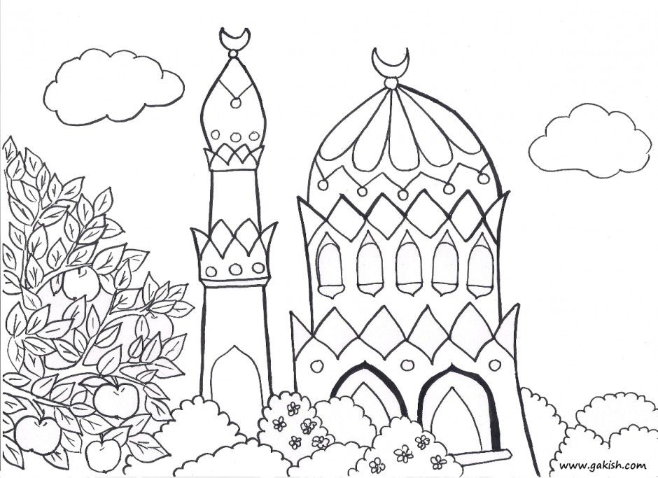 Islamic Word Colouring Pages 288221 Islamic Coloring Pages For Kids