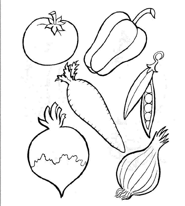 1270 fruit and vegetables coloring pages | Inspire Kids