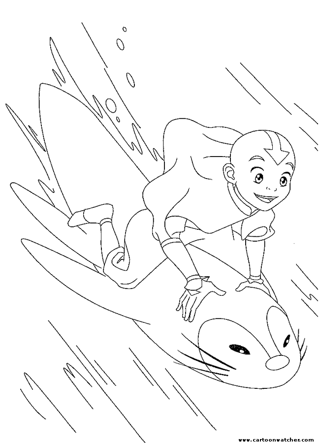 AVATAR THE LAST AIRBENDER Colouring Pages (page 2)