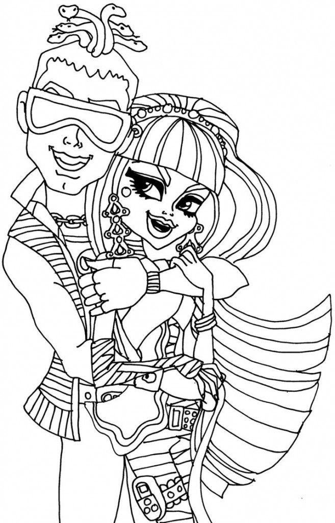 Monster High Coloring Pages for Kids- Printable Coloring Pages