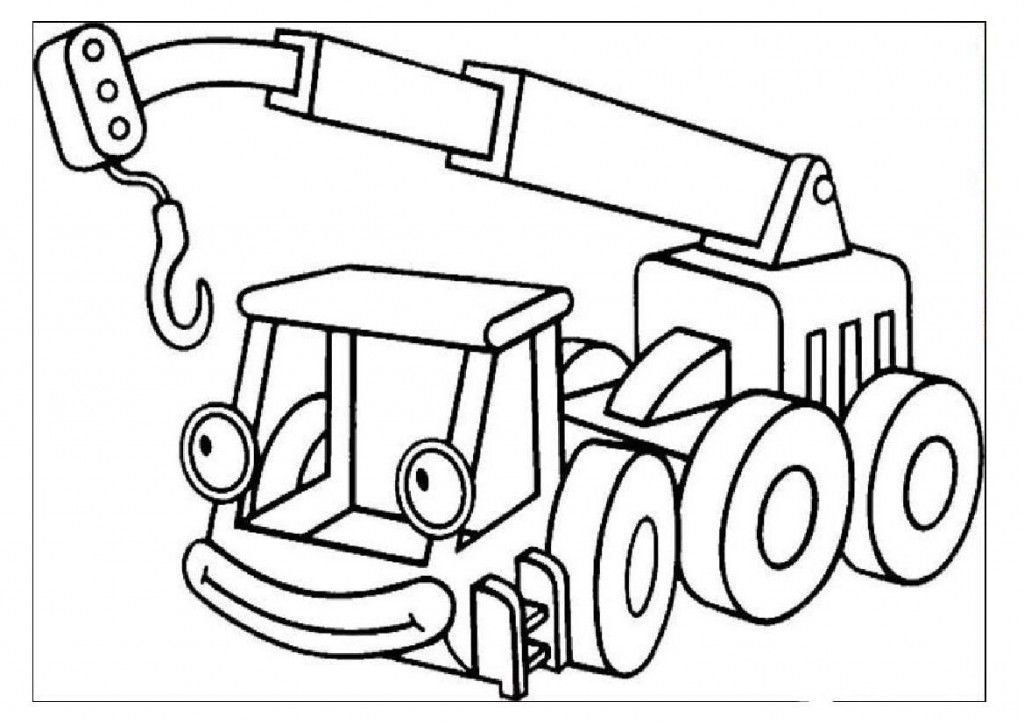 Beautiful Bob The Builder Crane Coloring Pages - deColoring