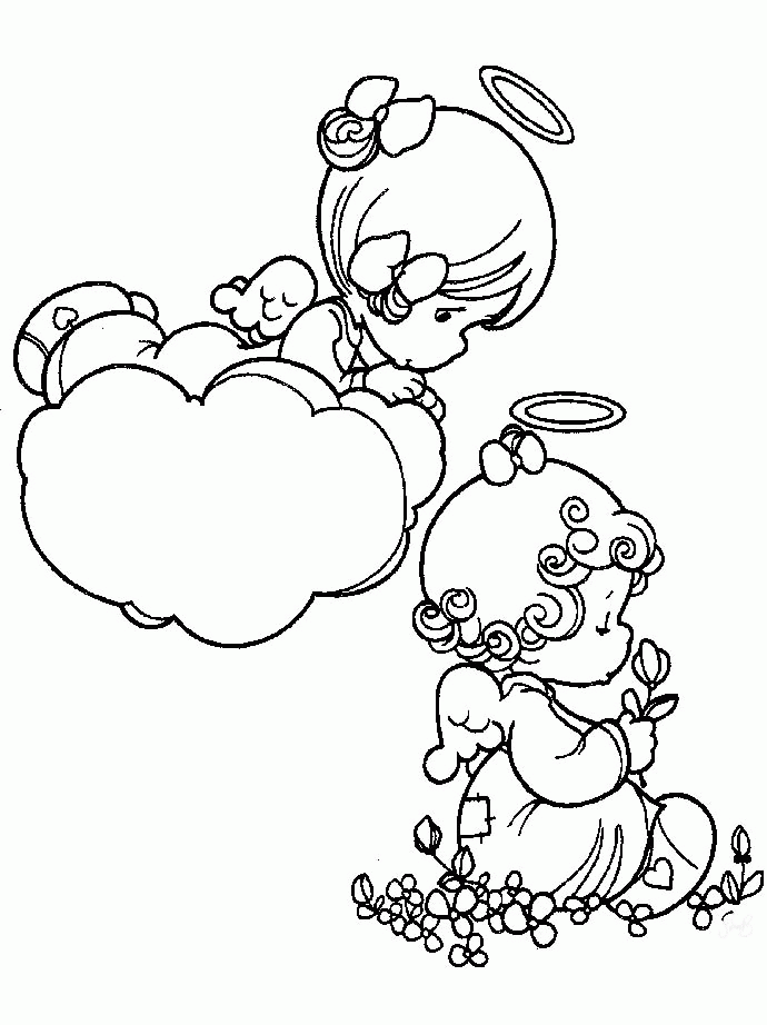 Precious Moments Angel Coloring Pictures - Precious Moments 