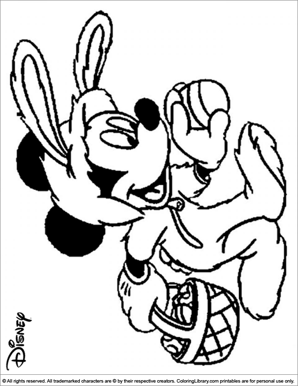Easter Disney coloring pages in the Coloring Library