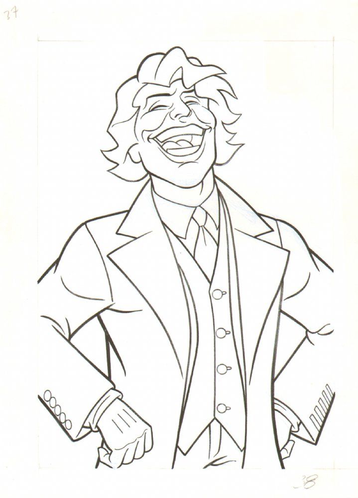 joker dark knight Colouring Pages