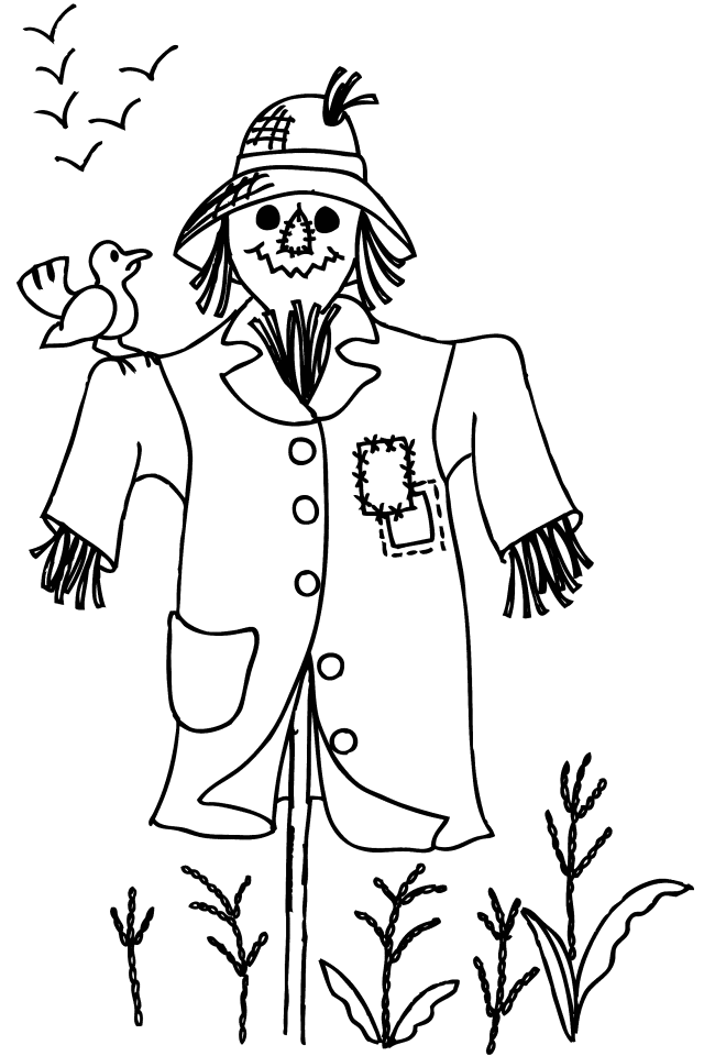 scarecrow Coloring Pages | download free printable coloring pages
