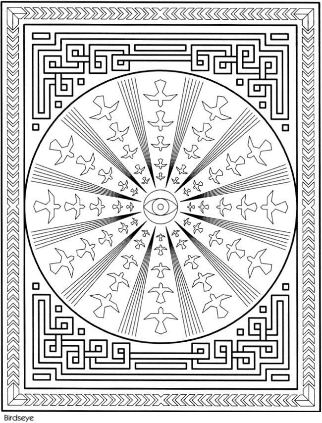 Coloring Pages Adult Mandala | Free coloring pages for kids