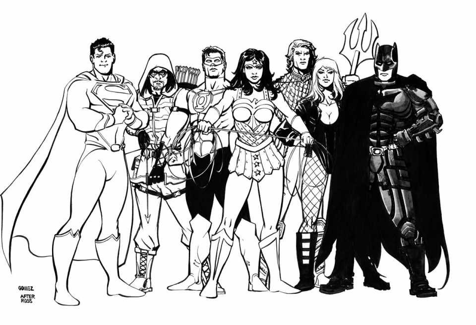Justice League Flash Colouring Pages