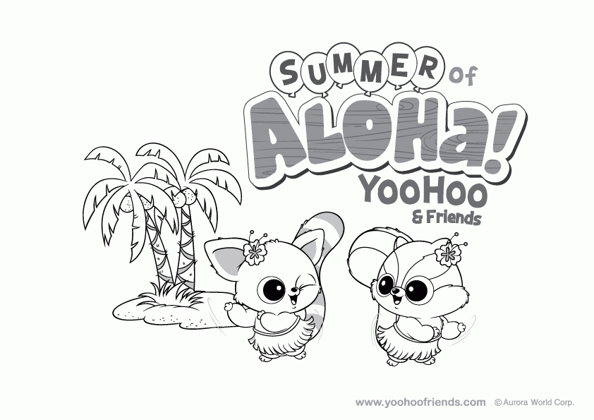 yoohoo Friends Colouring Pages (page 3)