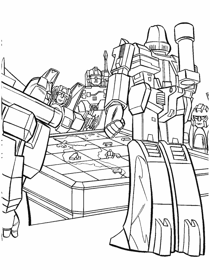 Printable Transformers 20 Cartoons Coloring Pages 