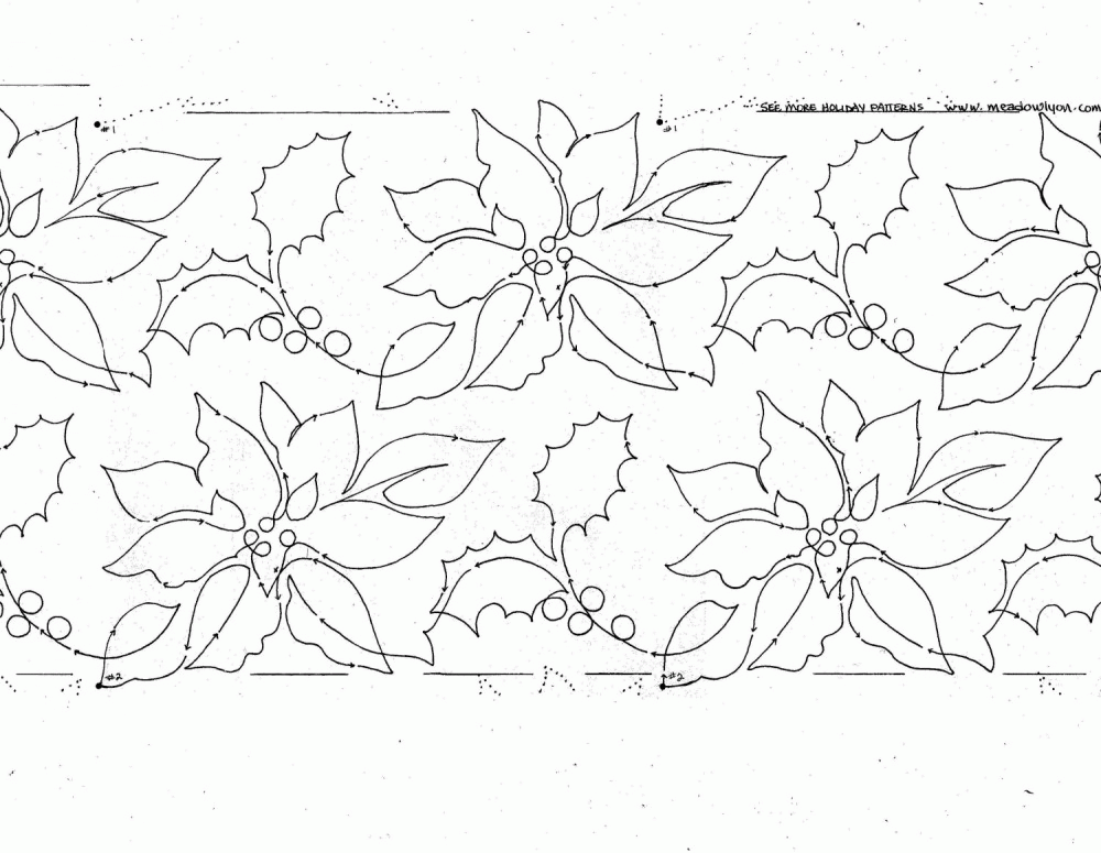 Poinsettia Fantasia 11″ (or 14″) Interlocking Pantograph 