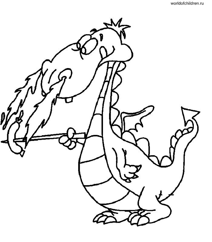 Dragons coloring pages 10 / Dragons / Kids printables coloring pages