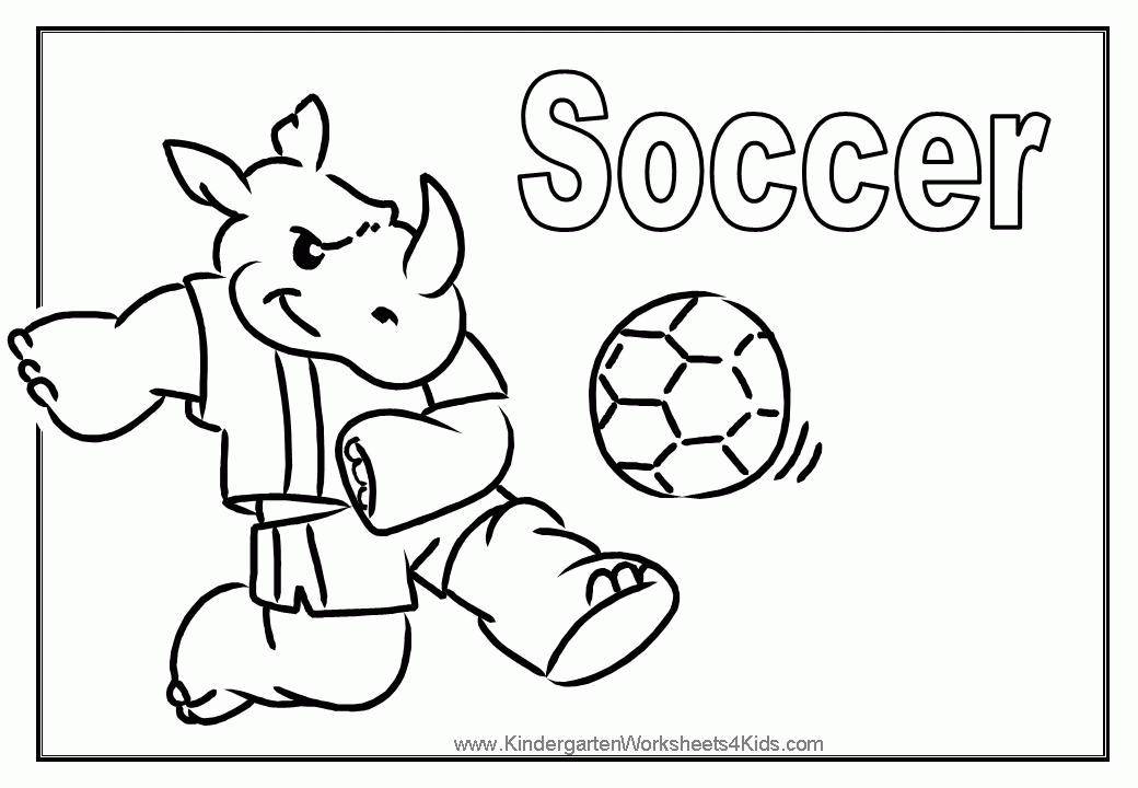 Soccer Coloring Pages Printable - Enjoy Coloring