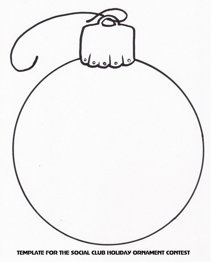 Holiday Ornament Template | Christmas-PRINTABLES