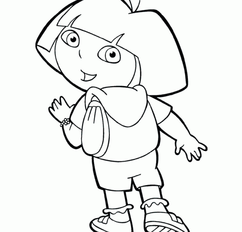 Dora The Explorer Characters - Coloring Nation