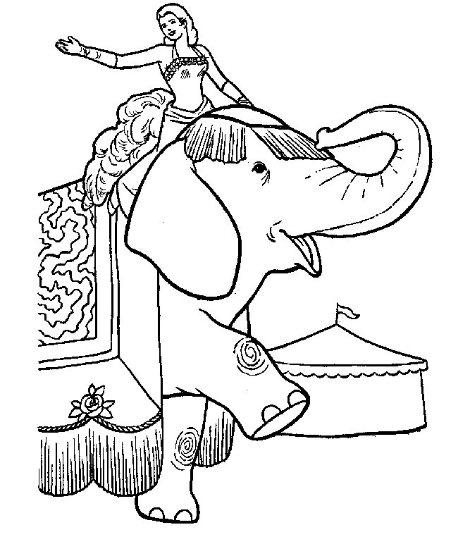 Jarvis Varnado: Circus Elephant Coloring Pages
