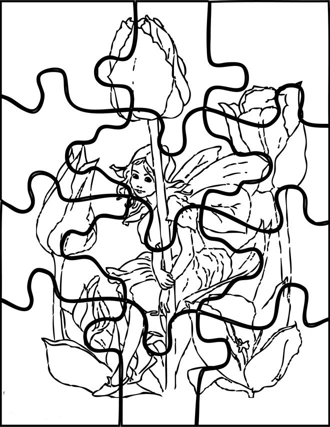 Arrange The Puzzle Difficult Coloring Pages - Games Coloring Pages 