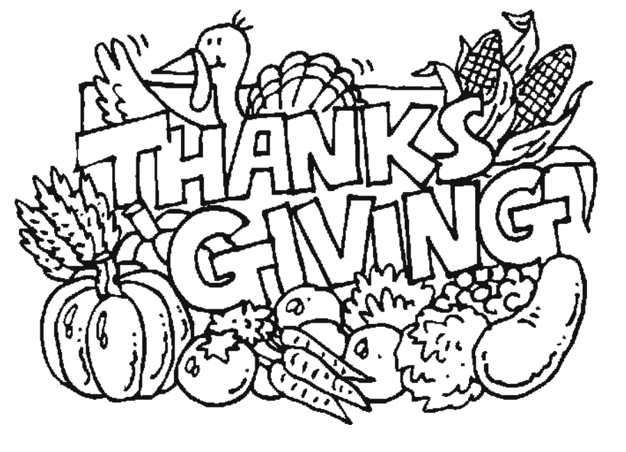 thanksgiving coloring pages for children | Coloring Picture HD For 