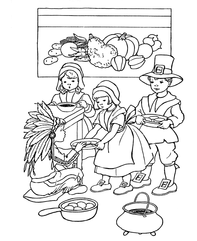 Bible Printables: Thanksgiving Holiday Coloring Pages - Thanksgiving 1