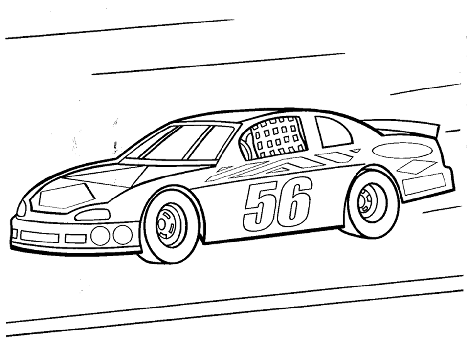 Image 17 NASCAR Coloring Page - Coloring Nation