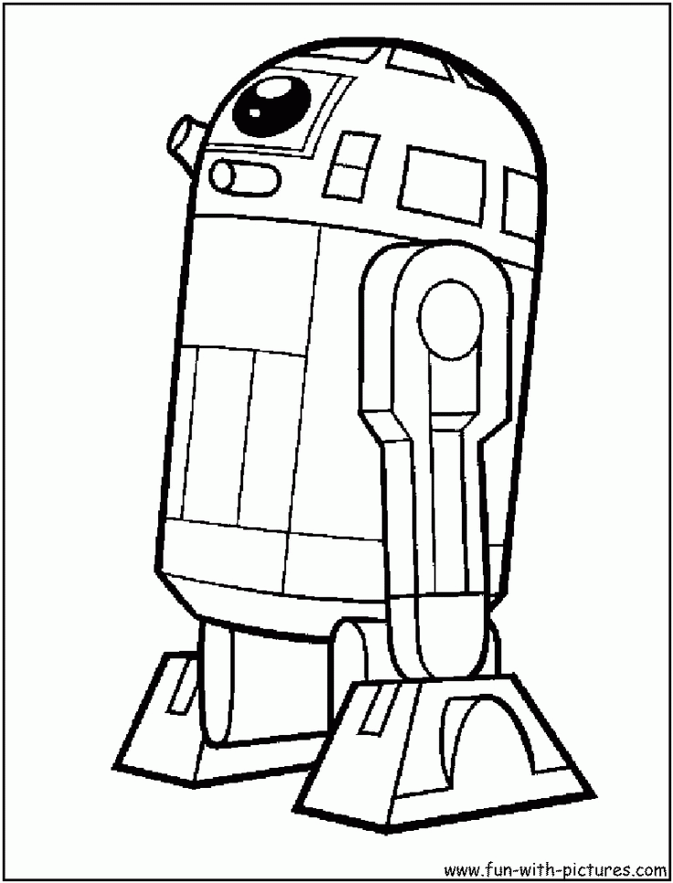 r2d2 from starwars | Cartoon Network Coloring Pages