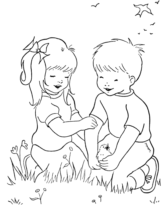 Coloring Pages Of Children Playing 259 | Free Printable Coloring Pages
