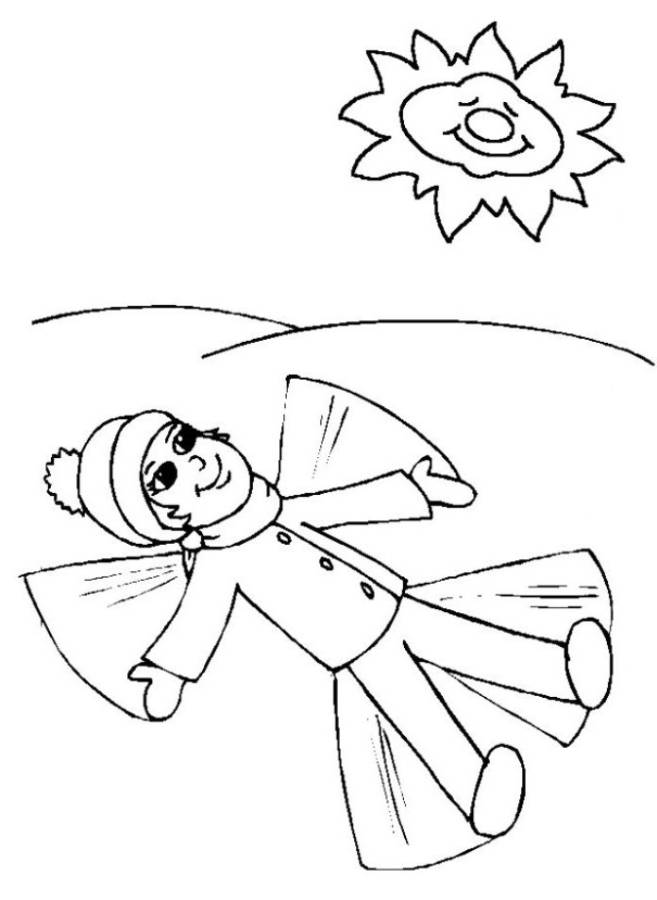 winter cold coloring page of breeze