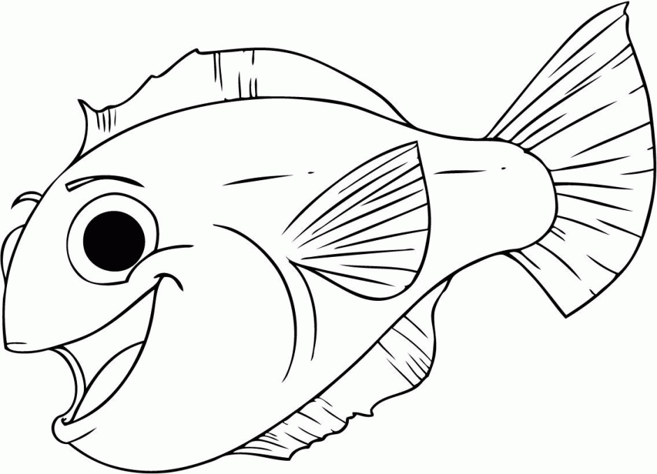 Flounder Fish Coloring Page Coloring 97979 Tropical Fish Coloring Page