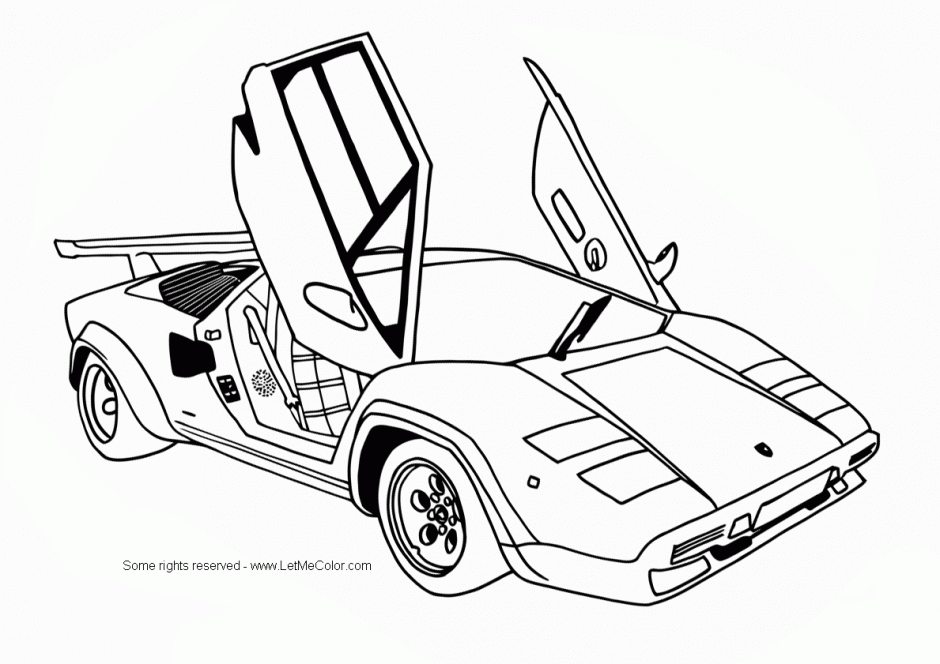 Brawny Muscle Car Coloring Pages American Muscle Cars Sports Car 