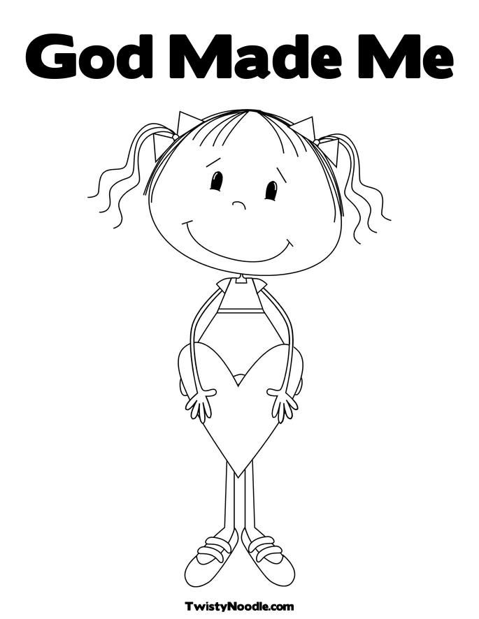 God Made Food Coloring Page