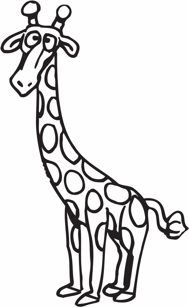 Giraffe Coloring Pages Animal Pictures