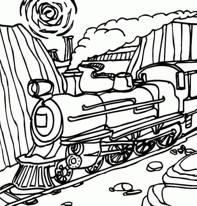 Printable Free Transportation Train Colouring Pages For 