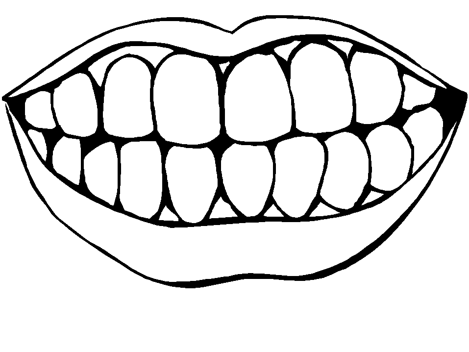 Tooth Coloring Page