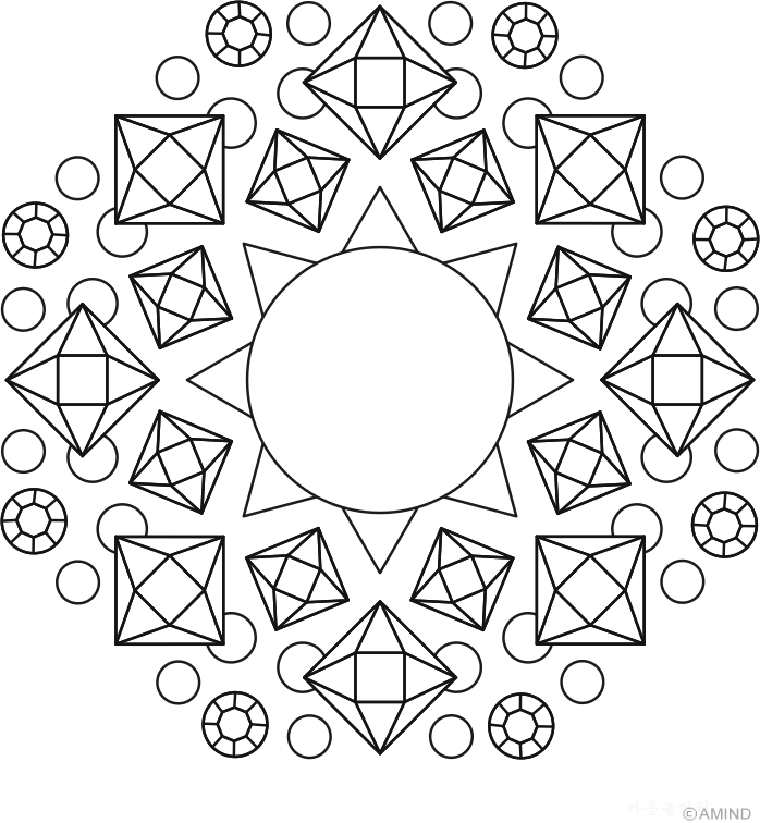 Free mandalas coloring > Sun Mandala Design > Sun Mandala Design 14