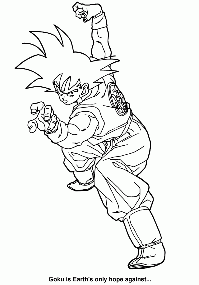 Free Sheets Dragon Ball Z Coloring Pages For Kids Coloring Pages 