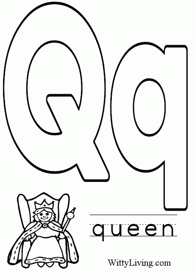 Coloring Pages Letter Q - Kids Crafts for Kids to Make
