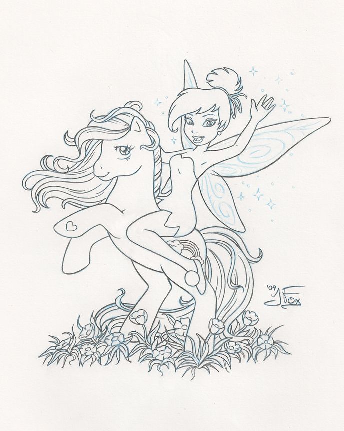 Tinkerbell and Rainbow Dash by JessFox on deviantART