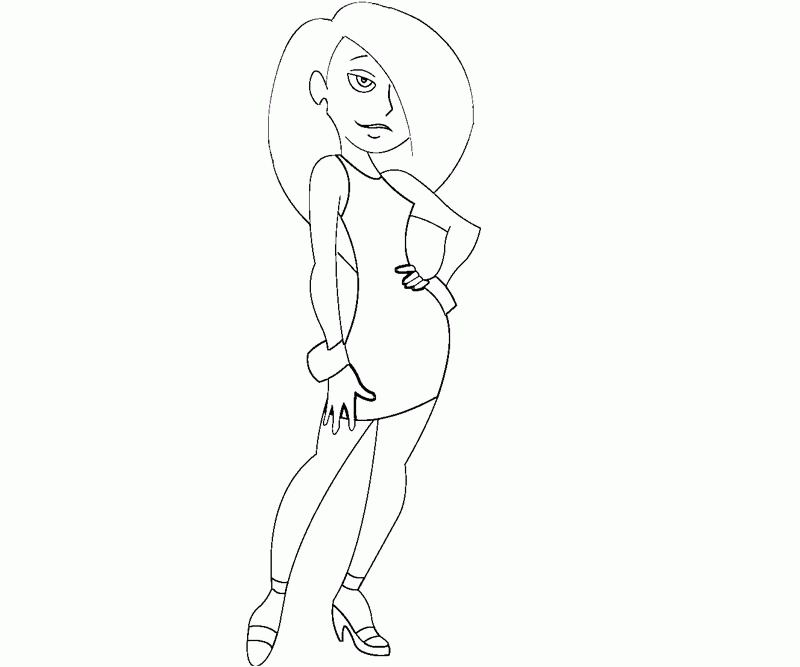 10 Kim Possible Coloring Page